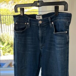 Agolde Cropped Jeans in Deep Blue